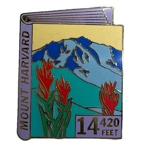 Mount Massive Elevation 14,421 Ft Travel Souvenir Lapel Pin Hiking 14er Mountain